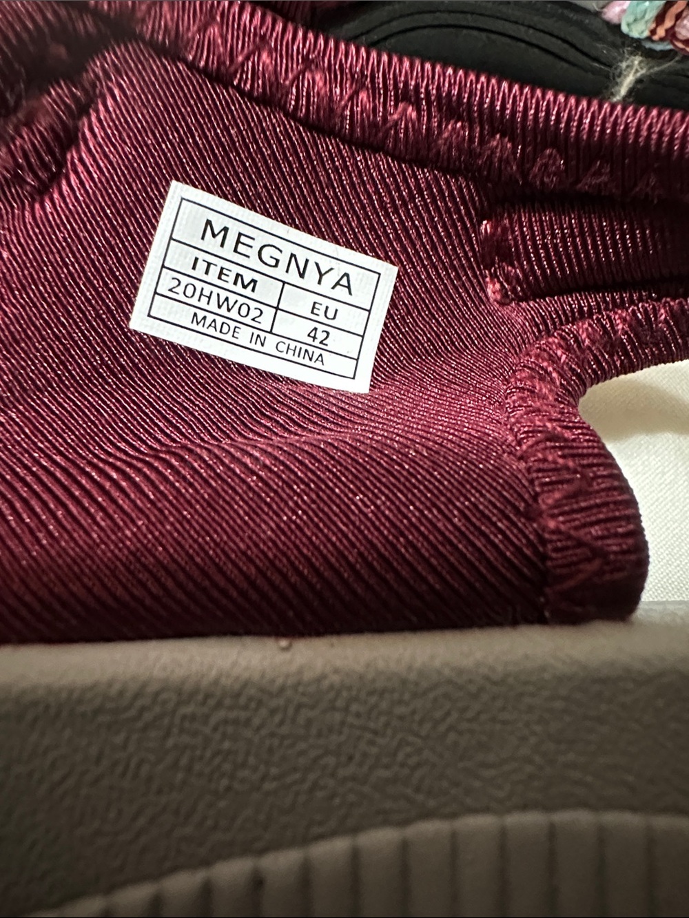 MEGNYA Burgundy Outdoor Sport Sandals with Aqua Logo Accent - Picture 5 of 6